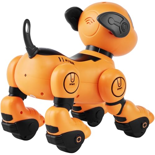 VEVOR Roboter Hund Kinder Ferngesteuerter Spielzeug, 2,4 GHz, programmierbares intelligentes interaktives RC Hund für Kinder mit Folgefunktion, Berührungs- und Sprachsteuerung, für Kinder ab 3 Jahren