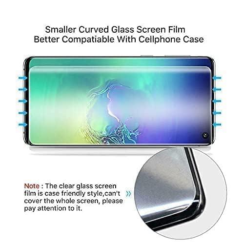 Image of AACL Premium Tempered Glass Design For Huawei Mate 20 Pro Smartphone Advanced Border Less Full Edge To Edge Uv Screen Protector And Easy Installation Kit.(Pack Of 1)