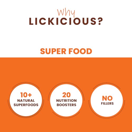 Image of LICKICIOUS Super Food Topper 100g | Powdered Puppy & Adult Dry Dog Food Supplement with Chicken, Fish Oil for Stronger Bones, Joints, Immunity | Healthy Skin & Shiny Coat | 10+ Natural Superfoods