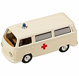  VW Bulli Krankenwagen beige Blech Kovap 1:43 Blechauto Blechspielzeug 623779