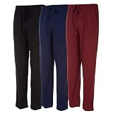 DARESAY Men's Lounge Pants- Soft Cotton Jersey Knit Lounge Bottoms, Mens Pajama Pants With 2 Deep Si