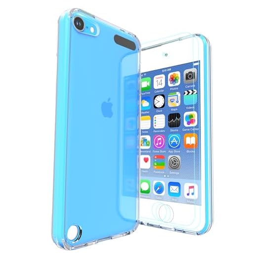 LUNOVATE Coque pour iPod Touch 5/6/7 - Transparent - Avec 2 films de protection d'écran - Crystal Clear - En TPU souple - Anti-chocs - Pour Apple iPod Touch 5/6/7 - Transparent