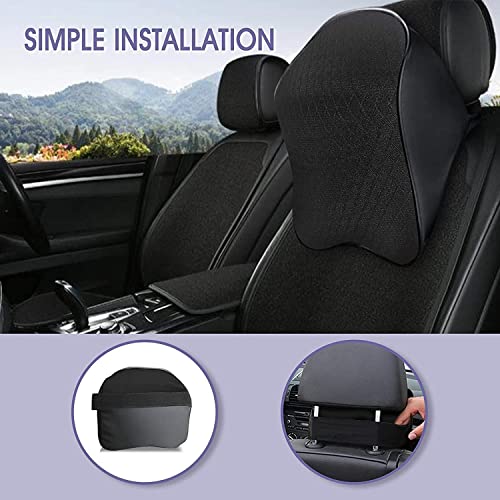 Image of Car Seat Headrest Neck Rest Cushion-Ergonomic Car Neck Pillow Durable 100% Pure Memory Foam Carseat Neck Support-Comfty Seat Back Pillows for Back Pain Relief(Pack of 1,Multicolor)