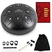 EASTROCK Steel Tongue Drum for Kids 6 Inches 8 Notes Percussion Instrument Handpan Drum C Key with Travel Bag,for Meditation Entertainment Yoga,Mallets,and Music Book (Black）