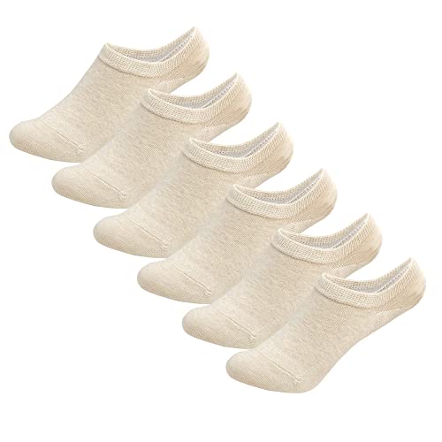 MAGIARTE Cotton No Show Socks Soft Pure Cotton Low Cut Athletic Invisable Non Slip Socks for Women and Men