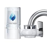 VORTOPT Advanced Sink Faucet Filter, NSF Certified Faucet Installation System, 400 Gallon Capacity, can Reduce 97% Chlorine and Odors, Including...