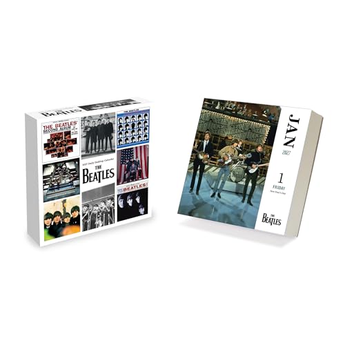 TF Publishing 2027 The Beatles Daily Desktop Calendar – 5.25 in x 5.25 in - Les Beatles, Paul McCartney, John Lennon, RIngo Starr, George Harrison TF Publishing 2027 The Beatles Daily Desktop Calendar - 5.25 in x 5.25 in