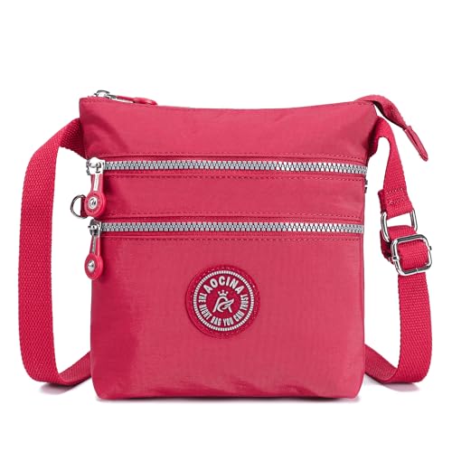 AOCINA Nylon Crossbody Bags for Women Small Cross Body Phone Purse