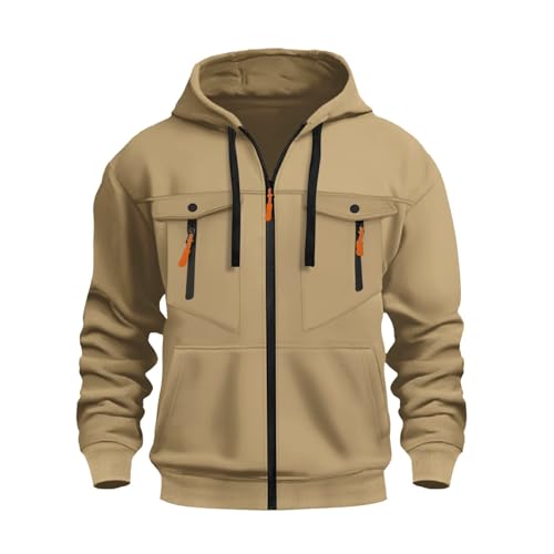 Sweat-shirt homme mi-épais rouge marinière pour les week-ends détendus