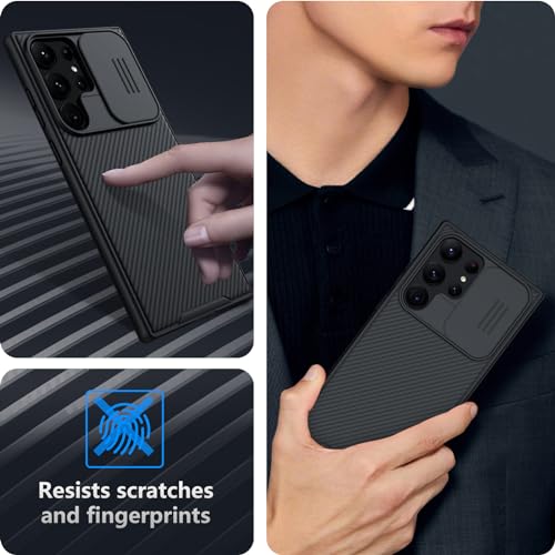 Image of Nillkin for Samsung Galaxy S24 Ultra Case, Slide Camera Cover [Compatible with MagSafe] Military Grade Protection Shockproof Phone Case for Samsung Galaxy S24 Ultra 5G 6.8'' Black