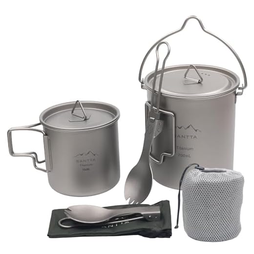SANTTA Ultra Lightweight Titanium Cookware