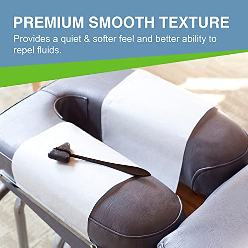 ScripHessco Headrest Paper Rolls, 12-Pack - 12" x 225' - Premium Smooth 16 Pound Paper - Disposable Face Cradle Surface Paper Spool for Medical, Exam and Chiropractic Tables