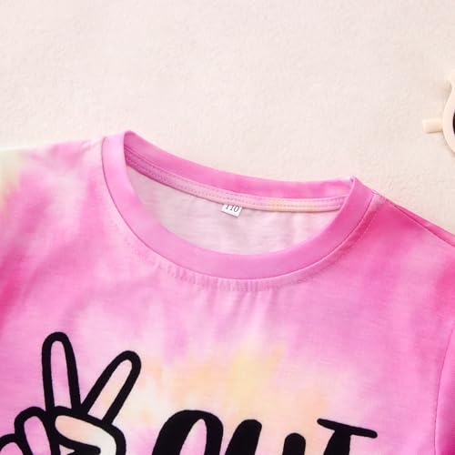 Image of MODNTOGA Kids Girl Boy Peace Out Kindergarten Shirt 2026 Kindergarten Graduation T-Shirt Last Day of School Summer Tee Tops