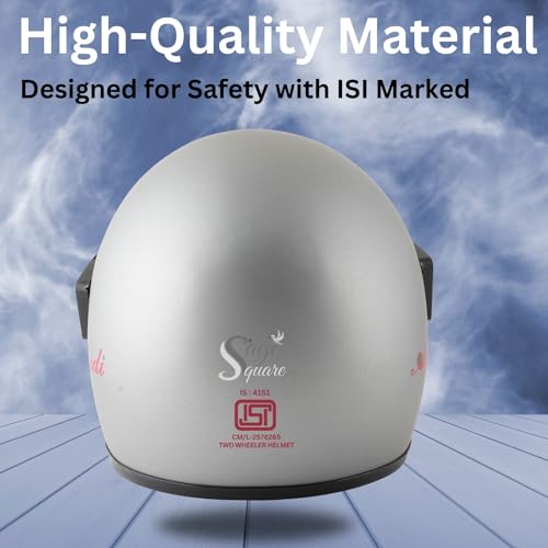 Image of Sage Square Audi Full Face Clear Visor Helmet | ISI Certified | High Standard Safety | Extra Comfort & Stylish