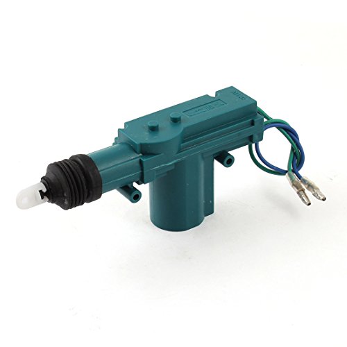 Ruilogod Car Vehicle 2 Wire Actuator Central Door Locking Kit Motor Teal DC 12V