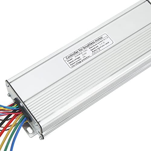 Qstnxb Brushless Motor Controller, Aluminum Alloy 48V 50A Scooter Controller, Automatic Recognition Electric Scooter Controller With Sm Connector, For Electric Vehicle #TOP7