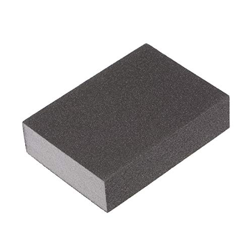 sourcing map Sanding Sponge Block, 200 Grit, 99mm x 70mm x 25mm