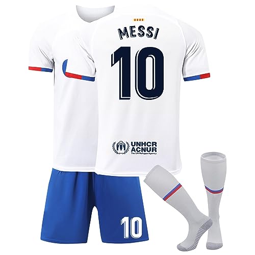 Camiseta Barcelona 2023/2024,Camiseta Barça Niño/Adultos Equipacion Futbol Niño para Aficionados al Fútbol,Entrenamiento de Fútbol Camiseta Pantalón Corto y Medias
