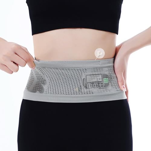 ???????????????????????????? ???????????? Insulin Pump Belt (Size Updated), Diabetic Waist Belt, Insulin Pump Belt for Sleeping with 4 Large Pockets - Breathable Diabetic Pump Belt | Running Waist Belt (Grey, 30-35 inch)