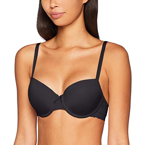 s.Oliver Damen Schalen-BH mit glatten Cup-Schalen und Spitzenbesatz