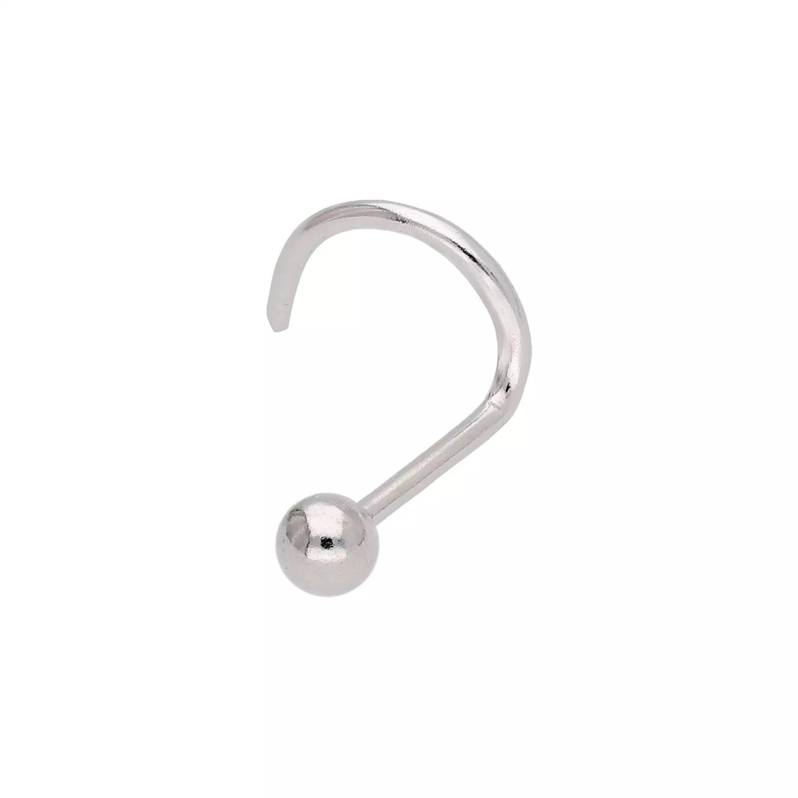 SHREE EMPORIUM 925 Sterling Silver Nose Pin for Women | Hypoallergenic Nose Stud (Silver Moti) (B0DHSXDBHH) Amazon Price History, Amazon Price Tracker