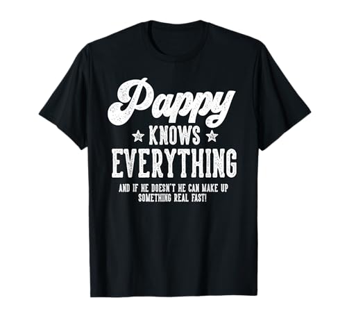 Funny Pappy Gag Gifts For Birthday Father's Day Pappy Camiseta