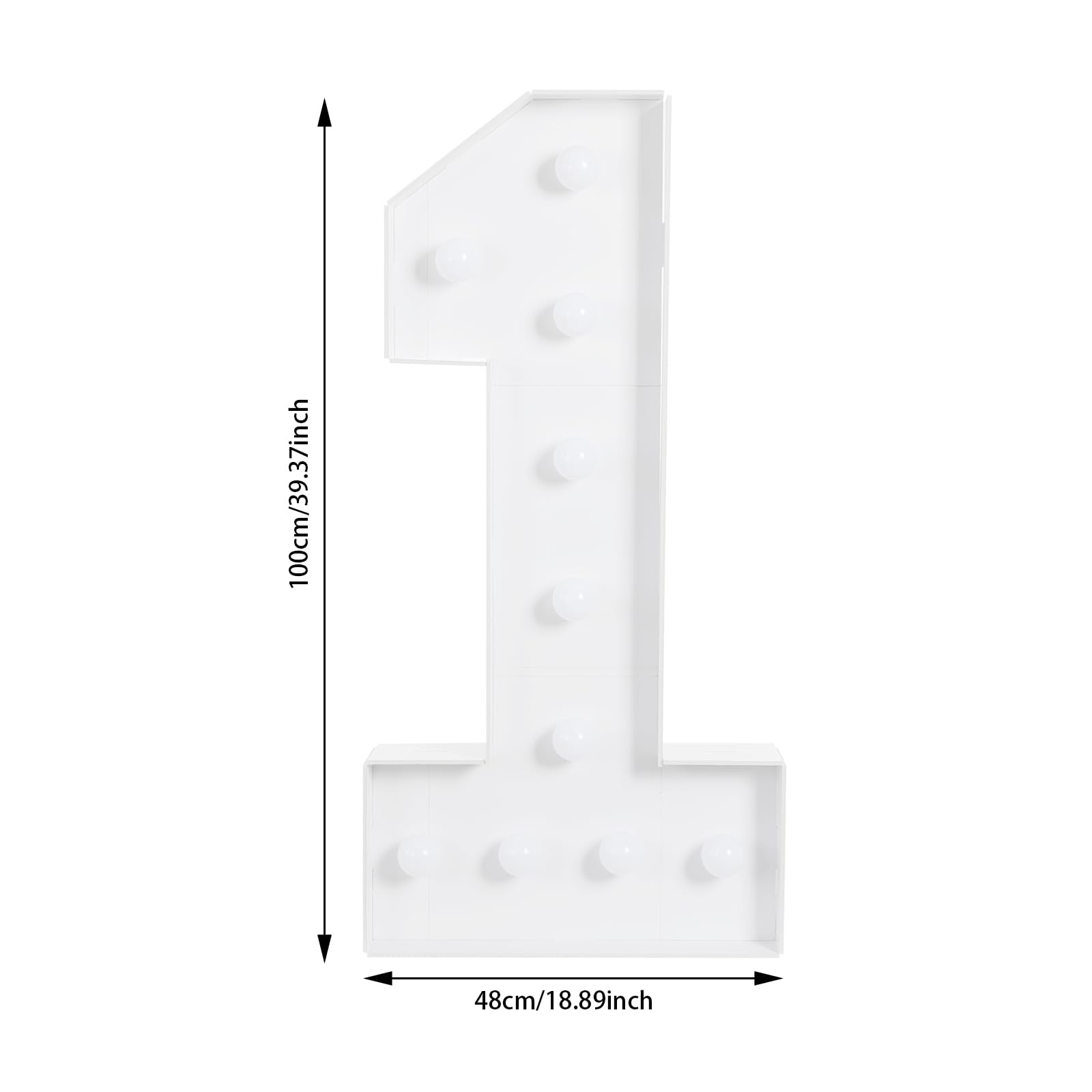 Lámpara LED con números, 0/1/2/3/4/5/6/7/8/9 números luminosos, decoración de fiestas de cumpleaños, 10 bombillas LED, blanco cálido y frío, números de luz LED para bodas, cumpleaños, fiestas (1)