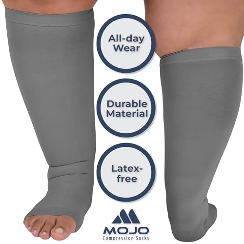 Image of Mojo Toeless Compression Socks for Women and Men 20-30 mmHg Open Toe - AB211