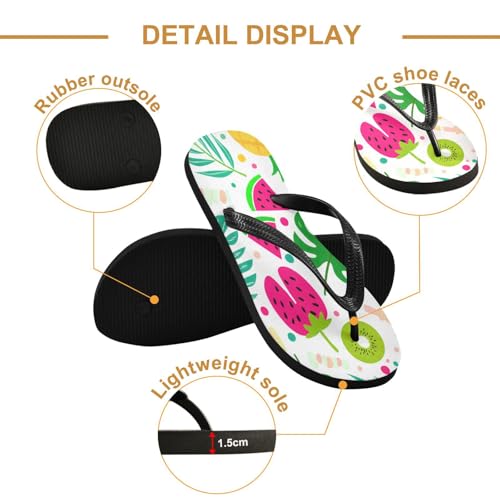 Nander Colors Fruit Sandal Flip Flops of Men's & Women's,Beach Slippers Flip Flops Shower Shoes2