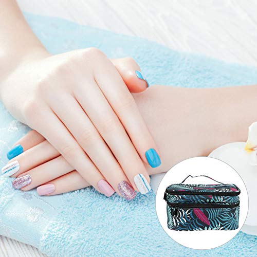 Lurrose Estojo Portátil de Esmalte de Transporte Bolsa de Viagem Suporte Duplo de Esmalte