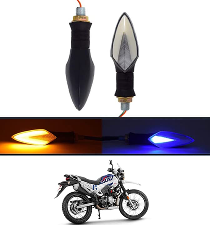 MATIES 12V Turn Signal Light Leaf Indicators Bike Running Lights For
