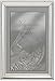 Lawrence Frames Polished Silver Plate 8 by 12-Inch Picture Frame, Bead Border Design