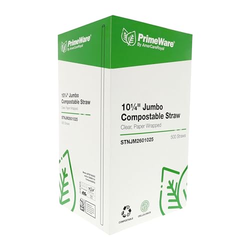 Primeware Pitillos Compostables Transparente 26 cm 2000 u miniatura 5