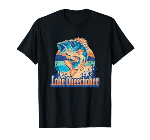 Lake Okeechobee Florida Bass Fishing Fish T-Shirt