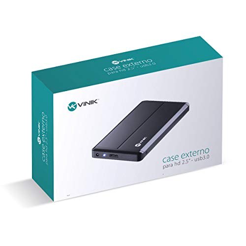 CASE EXTERNO PARA HD 2.5' USB 3.0 PARA SATA PRETO - CH25-A30, Vinik, 29856