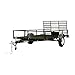 DK2 6 ft. x 10 ft. Single Axle Black UV Powder Coated Open Rail Trailer