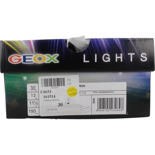 Geox J FADINLIGHT Girl A, Basket Fille, White/Multicolor,