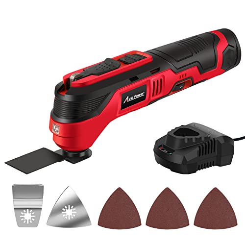 AVID POWER 12V Cordless Oscillating Tool Set, Battery Power Oscillated Multitool Kits, 18000 OPM Variable Speed & 2.8°Oscillating Angle, Oscillating Multi-Tool for Cutting, Scraping, Sanding AVID POWER 12V Cordless Oscillating Tool Set, Battery Power Oscillated Multitool Kits, 18000 OPM Variable Speed & 2.8°Oscillating Angle, Oscillating Multi-Tool for Cutting, Scraping, Sanding