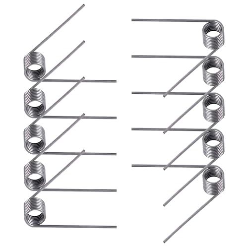 Qrity 10 PCS Stainless Steel Spring, Mechanical Torsion Spring, 0.5mm Wire Diameter, 5mm OD, 60° Deflection Torsional Spring for Tools Maintenance