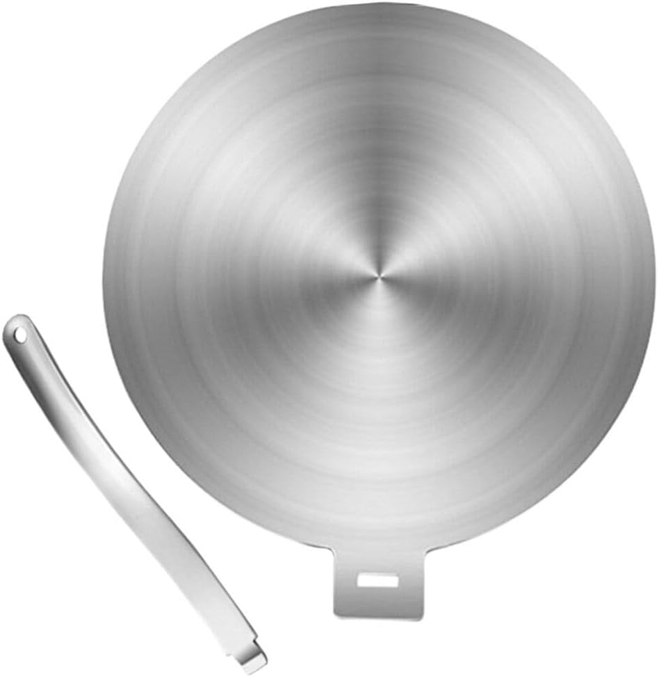 VOSAREA Gas Stove Heat Diffuser with Detachable Handle Induction Cooktop Adapter for Even Heat Distribution Compatible with Gas Stoves and Electric Cookers Kitchen Essential for Improved