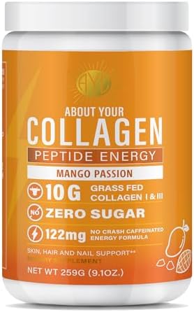 Peptide Energy Collagen Powder Hair, Nail, Skin, Type I & III,Caf...