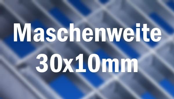Gitterrost 500x1100mm verzinkt Maschenweite 30x10mm Bauhöhe 23mm inkl. Zarge