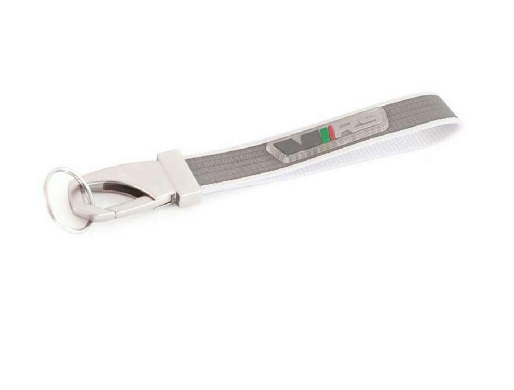 Skoda RS Mvf46-003 Key Ring Loop Pendant Lanyard Accessories Grey One Size, gray, standard size, Classic