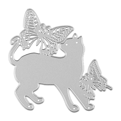Matrice de découpe en métal - Motif papillons et animaux - Pour scrapbooking, scrapbooking, album, carte Cover