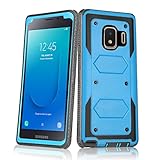 Asuwish Phone Case for Samsung Galaxy J2 Pure J2 Core 2018 2020 J 2 Dash 2J Shine 2019 Cover Hybrid Shockproof Full Body Heavy Duty Cell J2Core J2Dash J2Pure J2Shine SM-J260A J260A Women Men Blue