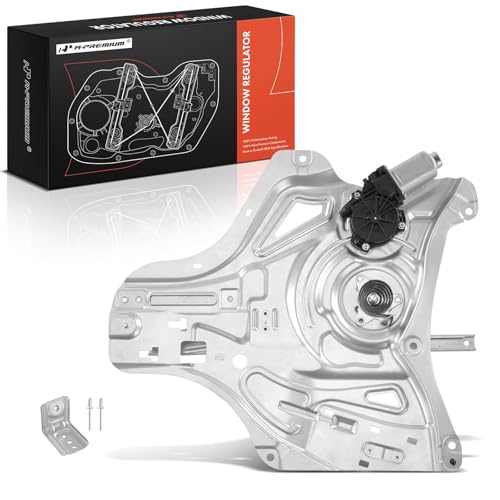 A-Premium Front Passenger Side Electric Power Window Regulator with 2-Blade Plug Motor Compatible with Hyundai Tucson 2010-2016, Without Auto-up Function