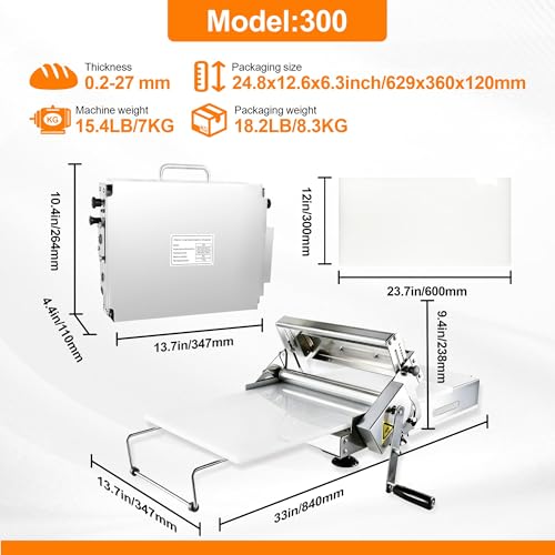 Commercial dough sheeter machine