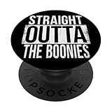 boonies droites, boondocks DROIT OUTTA THE BOONIES PopSockets PopGrip Adhésif