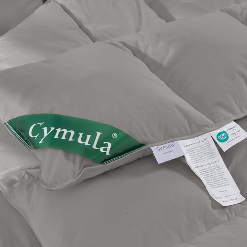 Cymula Queen Feather Down Comforter Dark Gray thumbnail 7