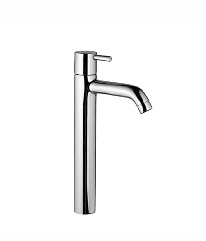 Jaquar Brass Pillar Cock Tap, Silver, Chrome Finish